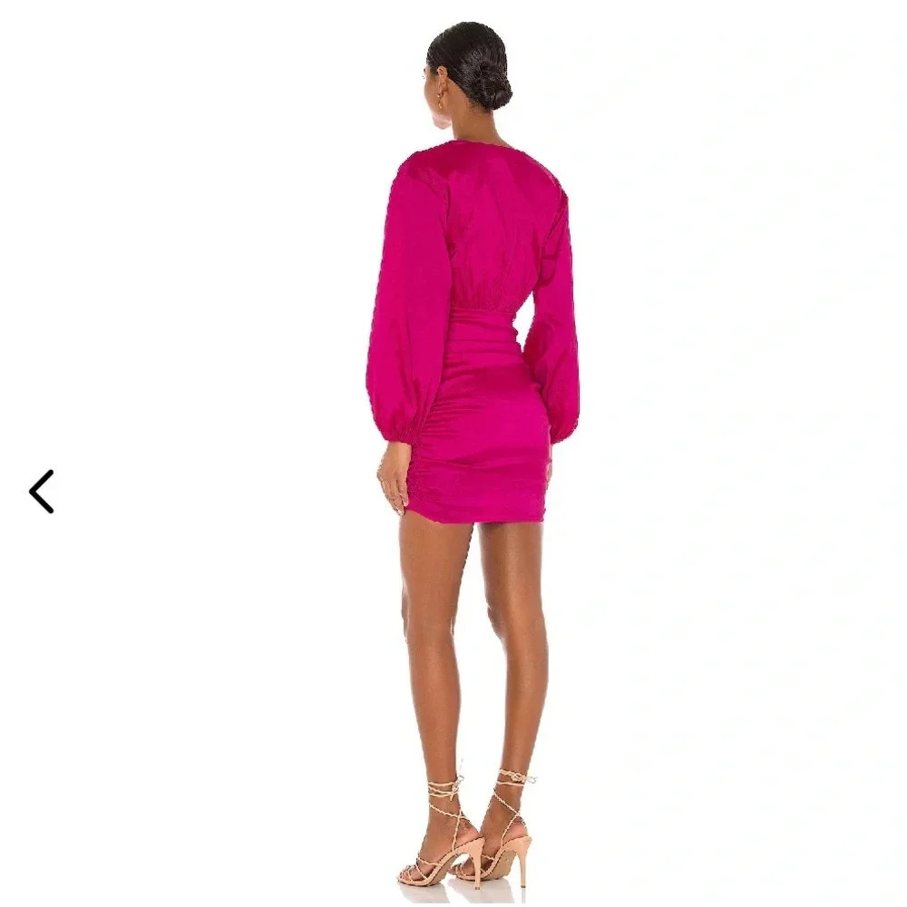 NWT Lovers + Friends Lorenza magenta pink mini dress sz xs - Picture 5 of 13